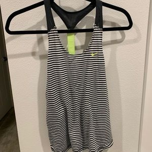 Nike Racerback Striped Tank Top Size S